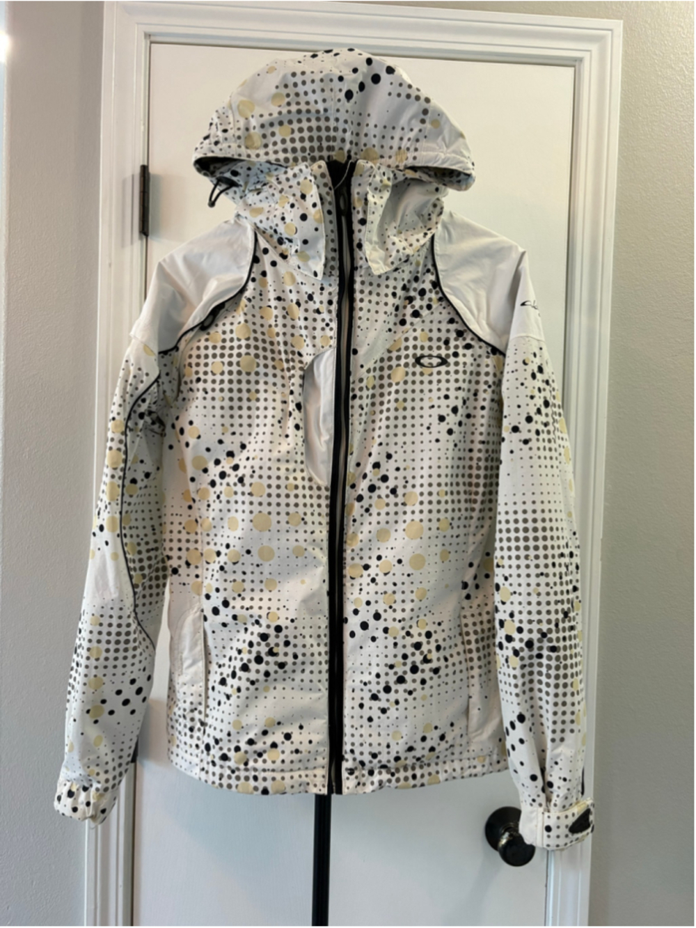 Vintage 2005 Oakley Road Fuel 3 Technical Ski Jacket Print Women's XS Techwear